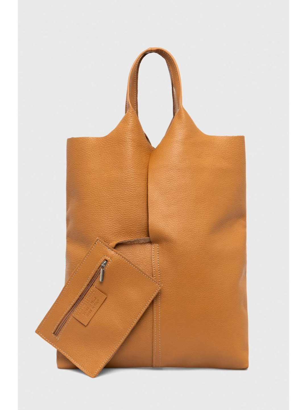 Kožená kabelka Answear LAB hnědá barva